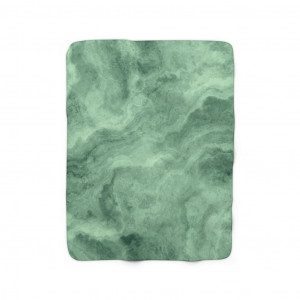 Green Marble Sherpa Fleece Blanket