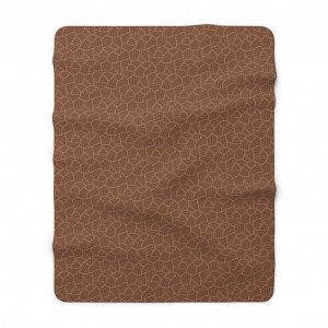 Maple Geometric Sherpa Fleece Blanket