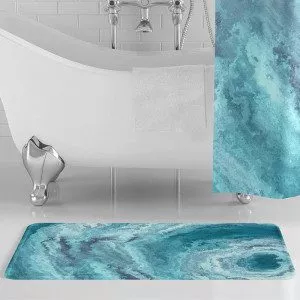 Aqua Agate Bath Mat