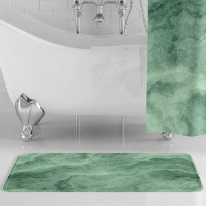 Green Marble Bath Mat