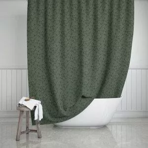 Orchard Green Leaves Shower Curtain