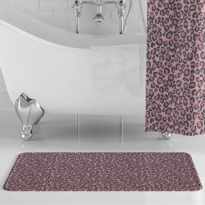 Pink Leopard Bath Mat