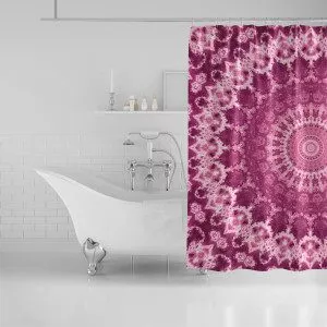 Rose Mandala Shower Curtain