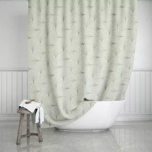 Ivory Art Deco Shower Curtain