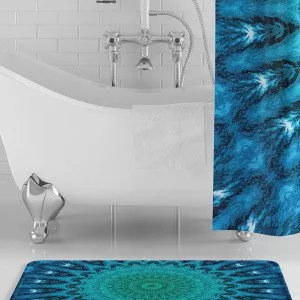 Aqua Mandala Bath Mat