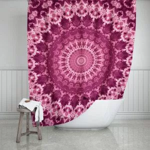Rose Mandala Shower Curtain
