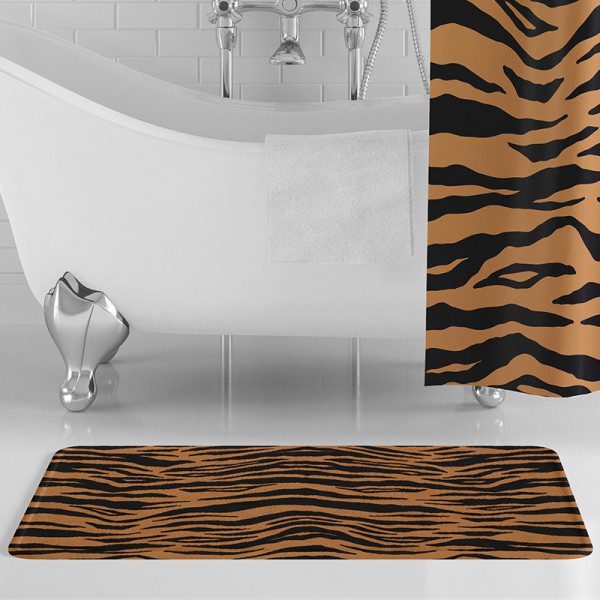 Bengal Tiger Print Bath Mat