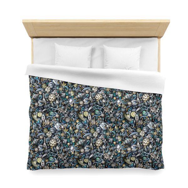 Kid's Outer Space Microfiber Duvet Cover