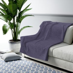 Lilac Swirls Sherpa Fleece Blanket