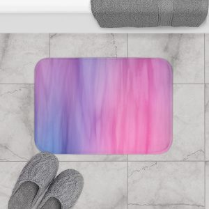 Pink & Purple Color Wash Bath Mat