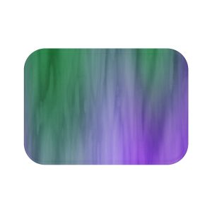 Purple & Green Color Wash Bath Mat