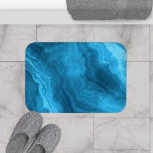 Aqua Marble Bath Mat