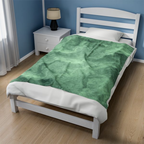 Green Marble Velveteen Plush Blanket