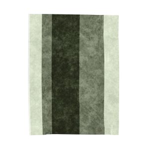 Sage Stripes Velveteen Plush Blanket