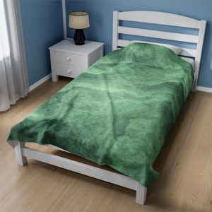 Green Marble Velveteen Plush Blanket