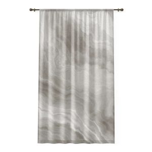 Ivory Marble Sheer Window Curtain