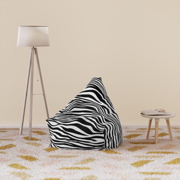 Zebra Print Bean Bag Chair Cover