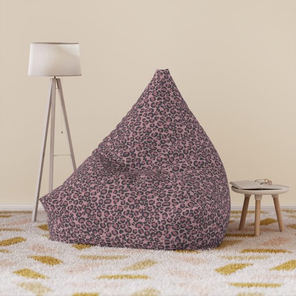 Pink Leopard Print Bean Bag Chair Cover