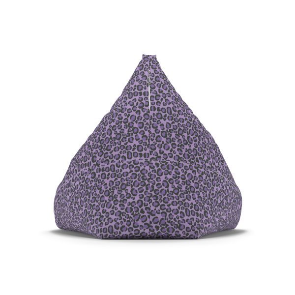Purple Leopard Print Bean Bag Chair Cover