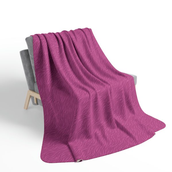 Berry Waves Fleece Sherpa Blanket