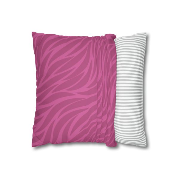 Berry Waves Faux Suede Pillow Cover