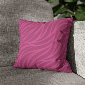 Berry Waves Faux Suede Pillow Cover