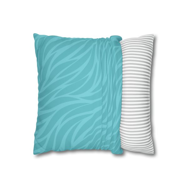Capri Blue Waves Faux Suede Pillow Cover