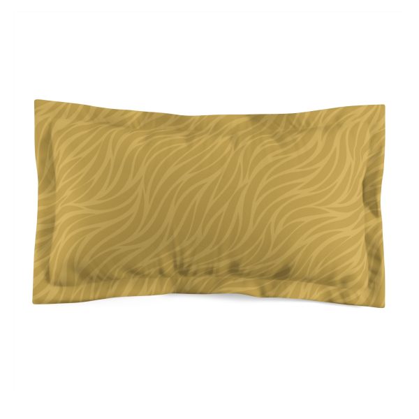 Spicy Mustard Waves Microfiber Pillow Sham