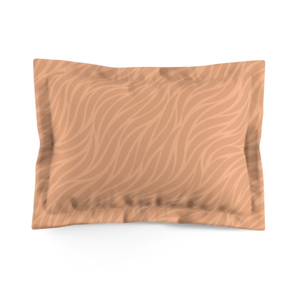 Peach Waves Microfiber Pillow Sham