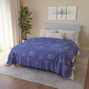 Lavender Celestial Fleece Sherpa Blanket