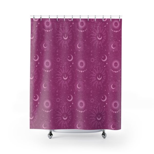 Magenta Celestial Shower Curtain