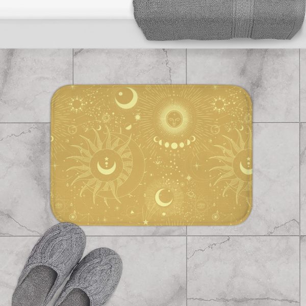 Golden Celestial Bath Mat