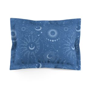 Blue Celestial Microfiber Pillow Sham