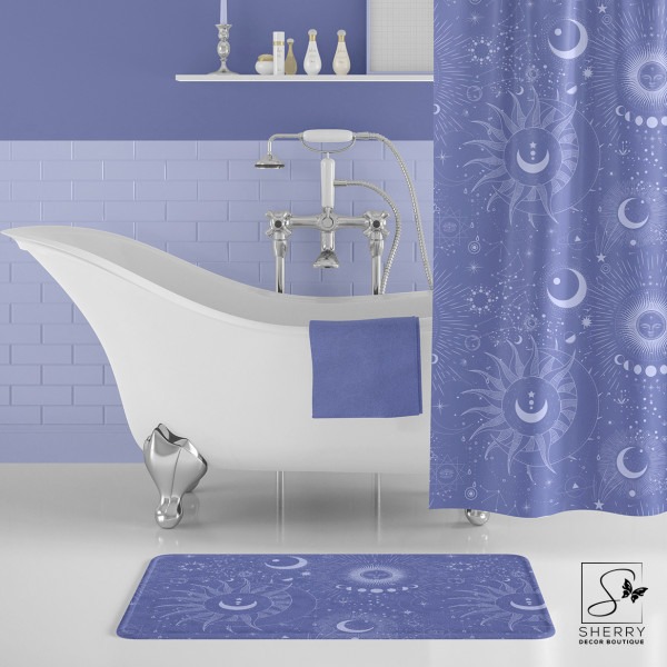 Lavender Celestial Bath Mat