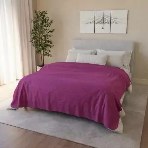 Raspberry Zen Garden Circles Fleece Sherpa Blanket