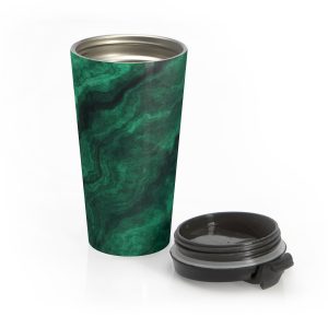 Emerald Marble Stainless Steel Travel Mug