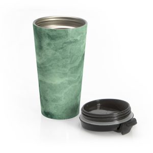 Green Marble Stainless Steel Travel Mug