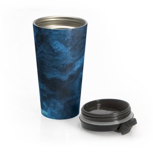 Sapphire Marble Stainless Steel Travel Mug