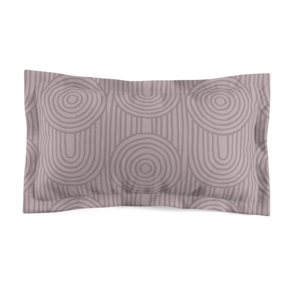 Lilac Zen Garden Circles Microfiber Pillow Sham