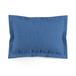 Blueberry Zen Garden Circles Microfiber Pillow Sham