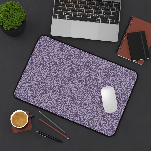 Purple Leopard Desk Mat