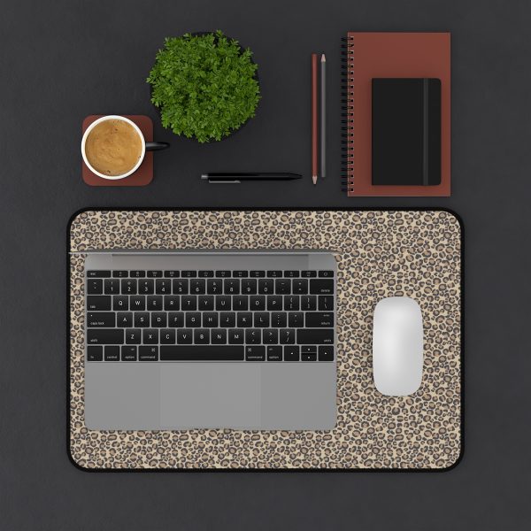 Tan Leopard Desk Mat