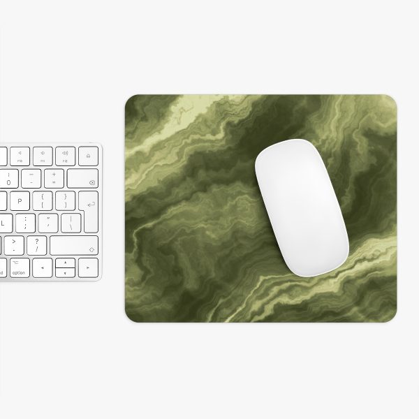 Olive Marble Mouse Pad