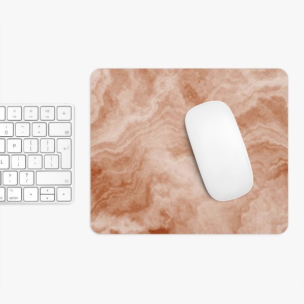 Peach Marble Mouse Pad