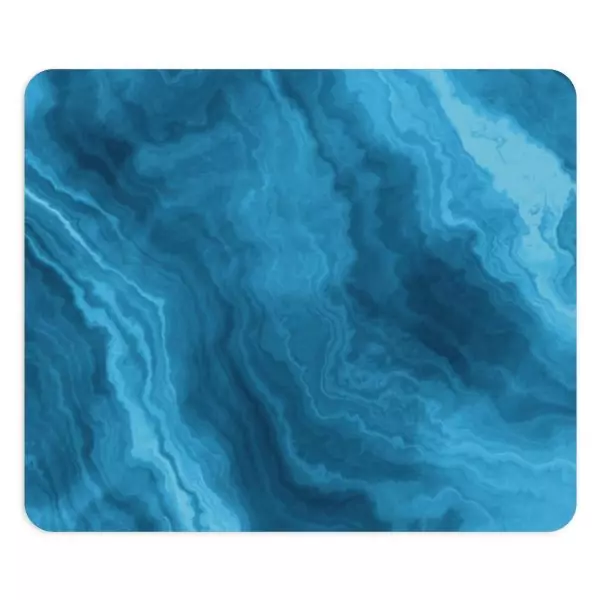 Aqua Marble Mouse Pad