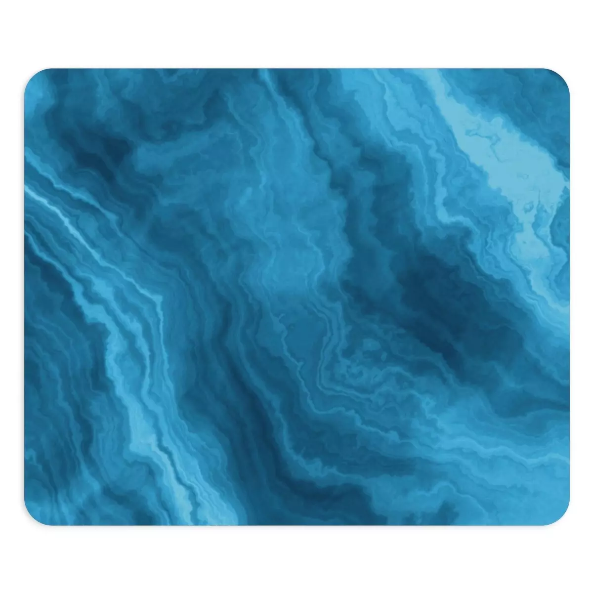 Aqua Marble Mouse Pad