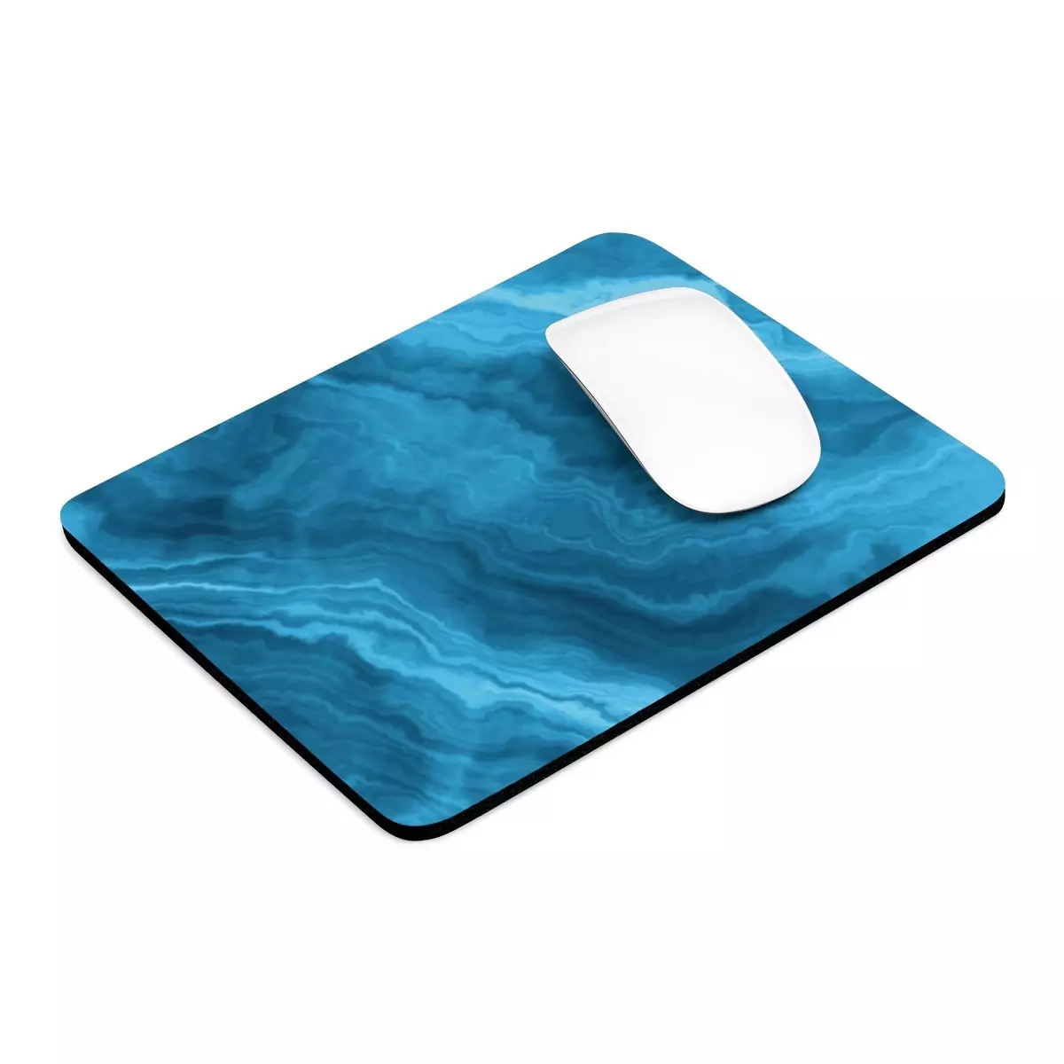 Aqua Marble Mouse Pad
