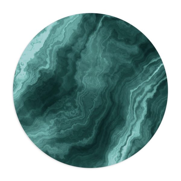 Teal Marble Mouse Pad