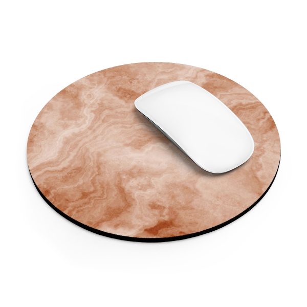 Peach Marble Mouse Pad