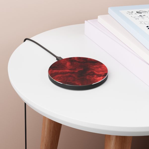 Ruby Red Marble Wireless Charger